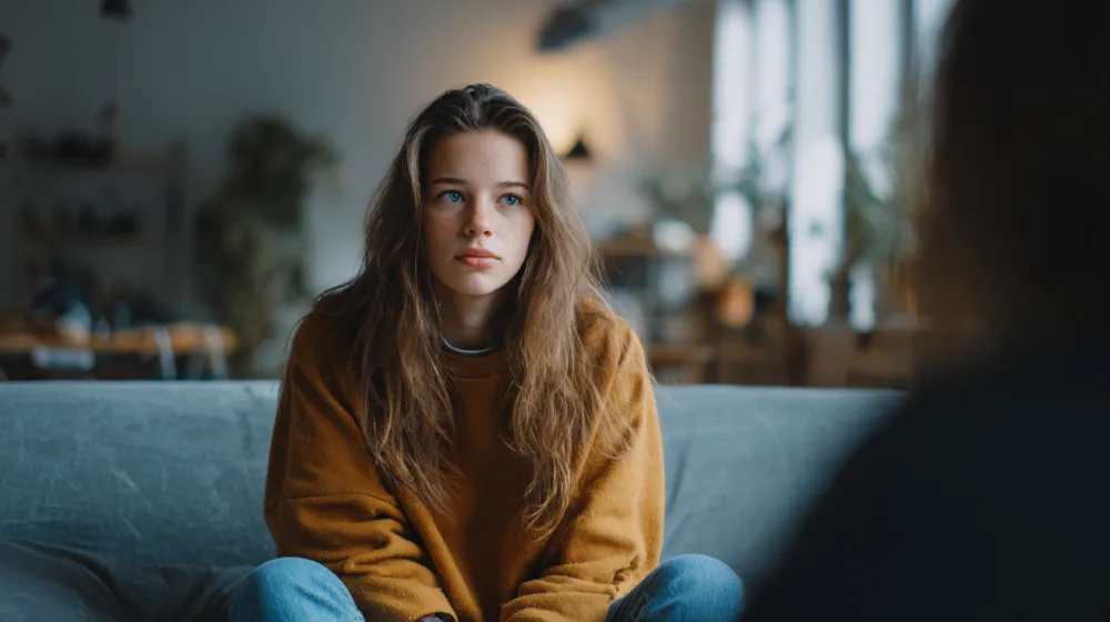 Psicólogo Adolescentes Madrid: un apoyo en una etapa decisiva 2 Chica en sesión de psicólogo adolescentes madrid